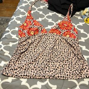 Bathing suit top with ties no padding